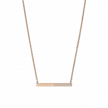 Chopard - Collier Ice Cube pour Femme - Or Rose Éthique, Diamants Semi-sertis - 0.06 Carats