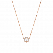 Chopard - Collar Happy Diamonds Icons para Mujer - Collar, Oro Rosa Ético, Diamantes - 0.19 Quilates