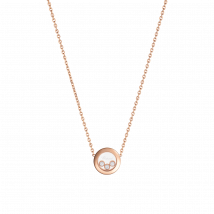 Chopard - Collar Happy Diamonds Icons para Mujer - Collar, Oro Rosa Ético, Diamantes - 0.15 Quilates