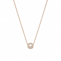 Chopard - Necklace Happy Diamonds Icons for Women - Ethical Rose Gold, Diamonds - 0.35 Carats