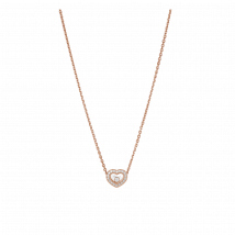 Chopard - Necklace Happy Diamonds Icons for Women - Ethical Rose Gold, Diamonds - 0.19 Carats