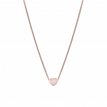 Chopard - Collier My Happy Hearts pour Femme - Or Rose Éthique, Opale Rose