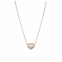 Chopard - Necklace Happy Diamonds Icons for Women - Ethical Rose Gold, Diamonds - 0.35 Carats