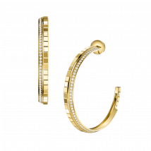 Chopard - Earrings Ice Cube for Women - Ethical Yellow Gold, Diamonds - 0.71 Carats