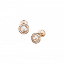 Chopard - Earrings Happy Diamonds Icons for Women - Ethical Rose Gold, Diamonds - 0.38 Carats