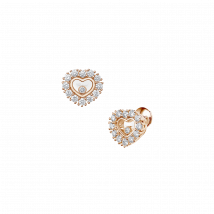 Chopard - Earrings Happy Diamonds Icons Joaillerie for Women - Ethical Rose Gold, Diamonds - 1.23 Carats