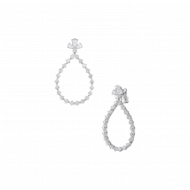 Chopard - Pendientes De Clip L'heure Du Diamant Drop para Mujer - Pendientes, Oro Ético Blanco, Diamantes - 10.90 Quilates