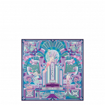 Chopard - Foulard Carré Chopard Loves Cinema pour Femme - Violet - 90 x 90 Cm