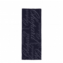 Chopard - Stole Chopard Logomania Stole for Women - Navy Blue - 70 x 180 Cm