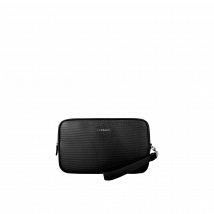 Chopard - Sac Pour Homme Petite Pochette Classic pour Femme - Cuir De Veau Noir à Motif Pied-de-poule