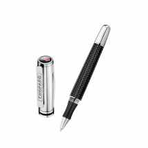 Chopard - Rollerball Pen Brescia Ballpoint Pen for Men - Black Rubber - Silver-toned Metal