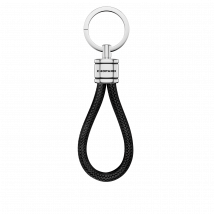 Chopard - Key Ring Classic Racing Keyholder for Men - Black Rubber - Silver-toned Metal