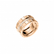 Chopard - Ring Ice Cube Unisex - Ethisches Roségold, Diamanten - 0.46 Karat