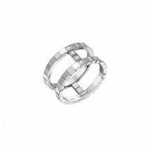 Chopard - Anillo Ice Cube Unisex - Anillo, Oro Blanco Ético, Diamantes - 0.04 Quilates