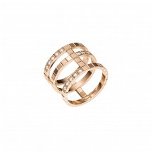 Chopard - Bague Ice Cube pour Mixte - Or Rose Éthique, Diamants - 0.15 Carats