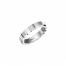 Chopard - Anillo Ice Cube Unisex - Anillo, Oro Blanco Ético, Diamante - 0.03 Quilates
