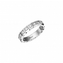 Chopard - Bague Ice Cube pour Mixte - Or Blanc Éthique, Diamants Entièrement Sertis