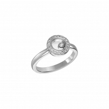 Chopard - Ring Happy Diamonds Icons für Damen - Ethisches Weissgold, Diamanten - 0.19 Karat