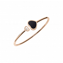 Chopard - Pulsera Happy Hearts para Mujer - Pulsera, Oro Ético Rosa, Diamante, Aventurina - 0.05 Quilates
