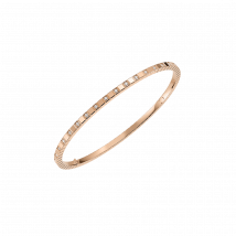 Chopard - Bracelet Ice Cube for Women - Bangle, Ethical Rose Gold, Half-set Diamonds - 0.33 Carats