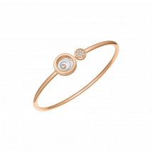 Chopard - Bracelet Happy Spirit pour Femme - Or Rose Éthique, Or Blanc Éthique, Diamants - 0.18 Carats
