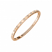 Chopard - Pulsera Ice Cube Pure Unisex - Pulsera Rígida, Oro Rosa Ético, Diamantes Semiengastados