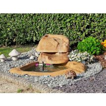 Cascata da giardino marmore con pompa e filtro con laghetto di raccolta resina