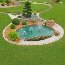 Laghetto in vetroresina modello maldive interrare dimensioni cm 350x225x60 litri 2400