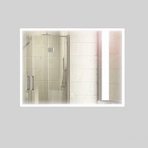 Specchio 5 mm rettangolare squadrato cornice led interruttore touch *** misure 80x60 cm, tonalità dimmerabile 2700-4...