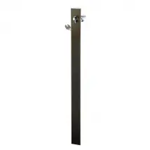 Borne de jardin triangle 2 robinets noir - Selection hydralians