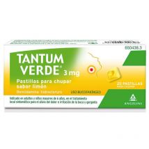 Tantum Verde 3 Mg 20 Pastillas Para Chupar Limón