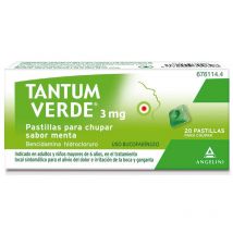 Tantum Verde 3 Mg 20 Pastillas Para Chupar Menta