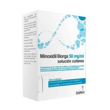 Minoxidil Biorga 50 Mg/ml Solución Cutánea 3 Frascos 60 Ml