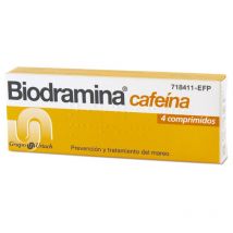 Biodramina 50 Mg Cafeína 4 Comprimidos