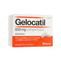 Gelocatil 650 Mg 20 Comprimidos