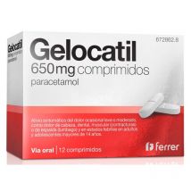 Gelocatil 650 Mg 12 Comprimidos