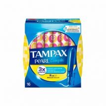 Tampax Compak Pearl Tampón 100% Algodón Regular 18 Unidades