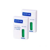 Vitis Seda Dental Con Fluor Y Menta 50 M 2 Unidades