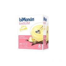 Bimanan Beslim Sustitutivo Natilla 6x55 Gr Sabor Vainilla