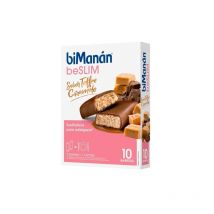 Bimanan Beslim Sustitutivo 10 Barritas Sabor Toffee Caramelo