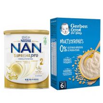 Pack Nan Supreme Pro 2, 800 G + Gerber Multicereales 270 G