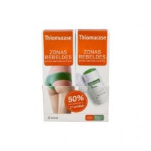 Kit Thiomucase Zonas Rebeldes Anticelulitico Mujer 2x75 Ml