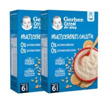 Duplo Gerber Multicereales Galleta 0% 0% Azucares 2x270 Gr