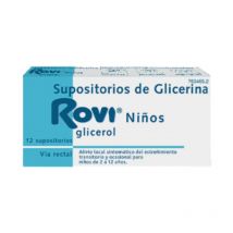 Rovi Supositorios De Glicerina Niños 1,375 G 12 Supositorios
