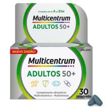 Multicentrum Adultos 50+, Contiene 30 Comprimidos