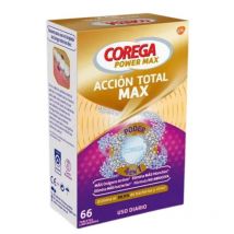 Corega Acción Total Limpiador Prótesis Dental 66 Tabletas