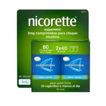 Nicorette Supermint 2 Mg, 80 Comprimidos Para Chupar Efg