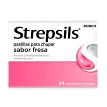 Strepsils Fresa 24 Pastillas Para Chupar