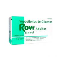 Rovi Adultos Supositorios De Glicerina, 12 Supositorios