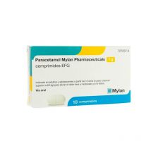 Paracetamol Mylan Pharmaceuticals 1 G 10 Comprimidos